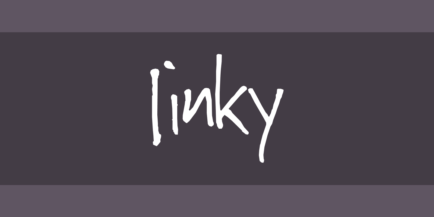 Шрифт Jinky